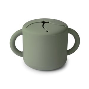 Mushie Silicone Snack Cup - Dried Thyme